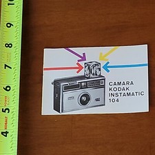KODAK CAMERA INSTAMATIC 104 MANUAL BOOKLET INSTRUCTION VINTAGE 4
