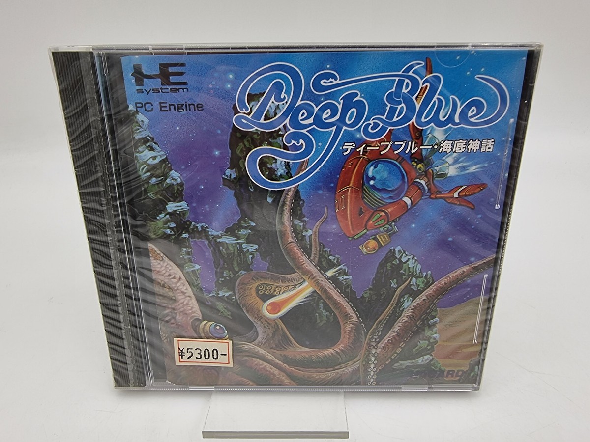 PC Engine HuCard Deep Blue Japan Game Clean & Work Fully for sale