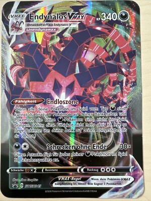 Große A5 Pokemon Jumbo XXL Oversize Karte: Endynalos Vmax. 340KP