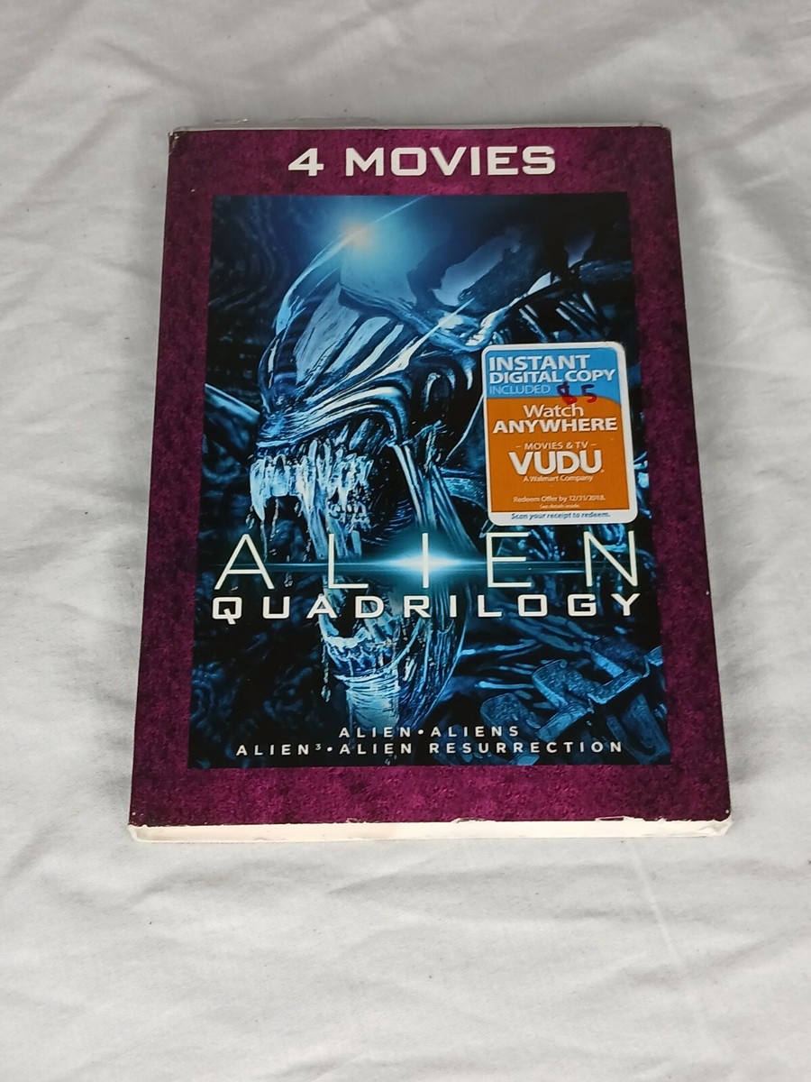 Alien Quadrilogy 4-Movie DVD Collection, w/ DIGITAL CODE