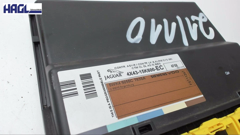 Centralina ZV Guida A Destra 4X43-15K600-EC Jaguar X-Type 2.0 Diesel CF1 - Immagine 2 di 4
