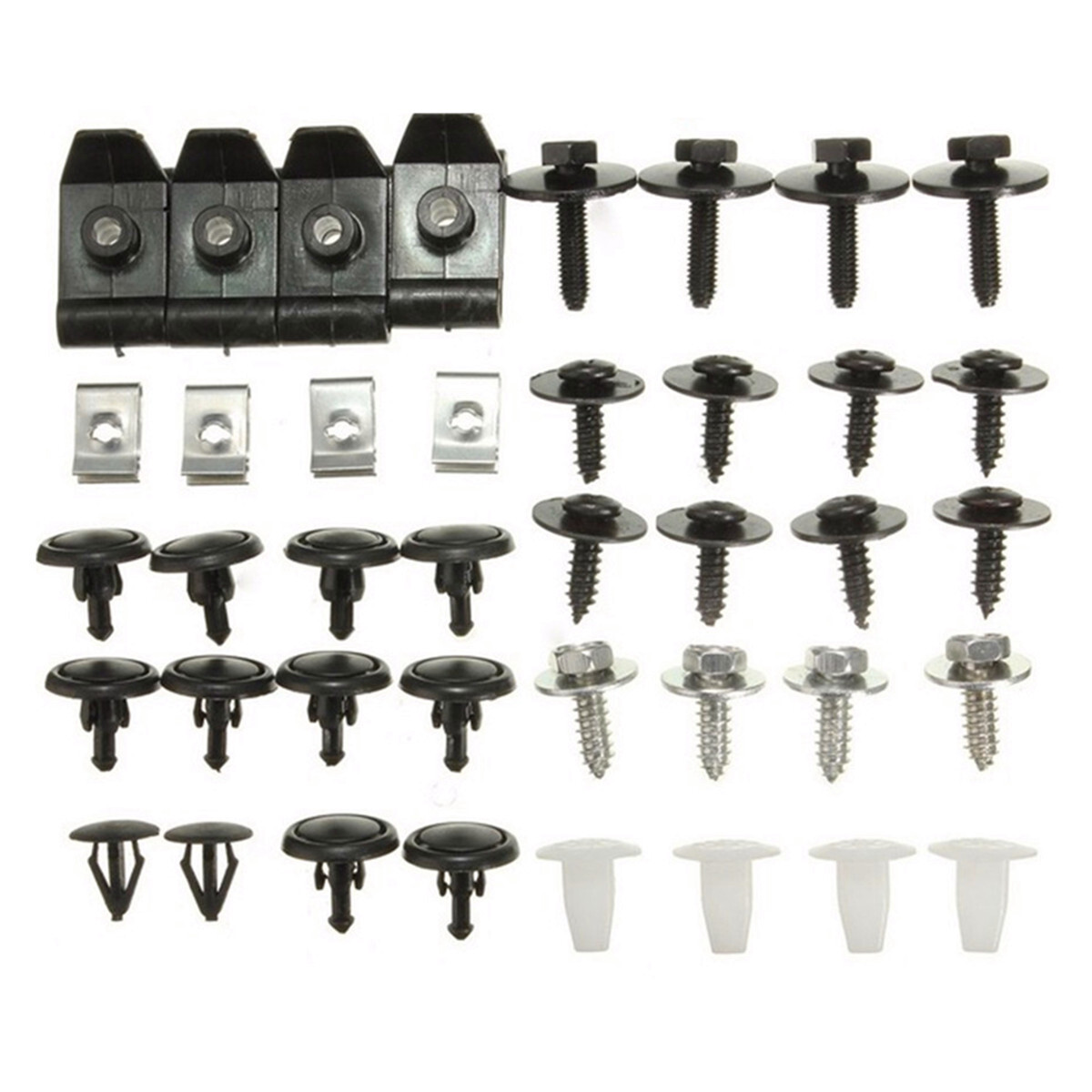 40pcs Undertray Clips Car Engine Uunder Cover Bottom Splashguard Shield Kit