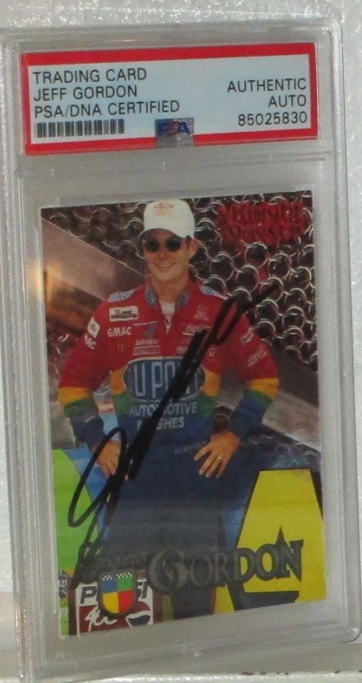 1996 WHEELS JEFF GORDON AUTOGRAPHED CARD #30 PSA/DNA AUTHENTIC AUTO AWESOME - Image 3 of 4
