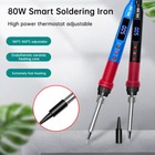 LED Digital Soldering Iron 80W Electric Welding Iron Solder Tool Adjustable Temp