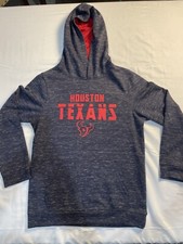 NFL Houston Texans Hooded Sweatshirt Hoodie Boys Youth Navy Size XL 14-16 