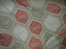 MARTHA STEWART King DUVET COVER  2 Pillow Shams Orange Beige Medallion