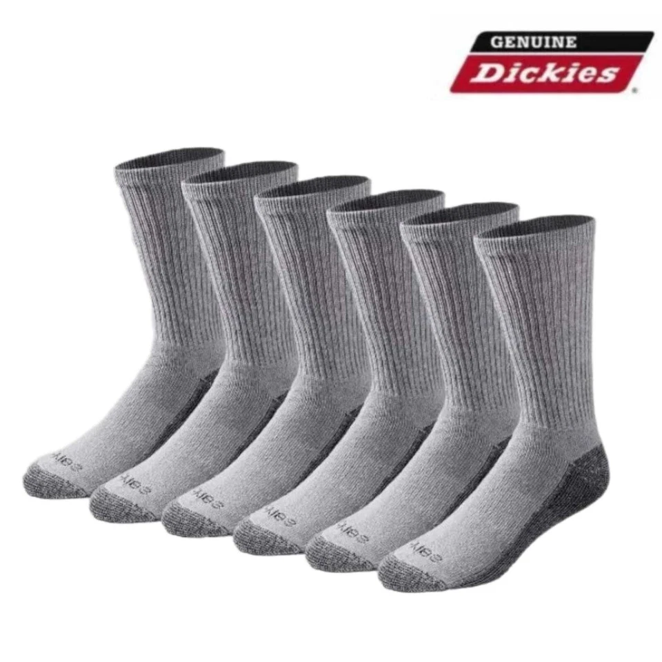 Dickies 12 Pair Crew Work Socks Dri-Tech Mens Extra Thick Reinforced - Image 4 of 4