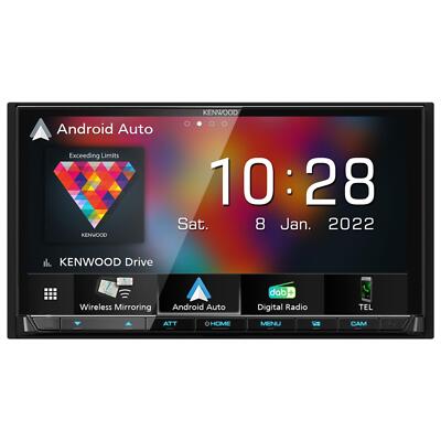 Kenwood DMX8021DABS Wireless Apple CarPlay Android Auto DAB Bluetooth Autoradio