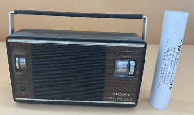 SONY Super Sensitive 9 Transistor Radio. Powers On, No Further Testing Was Done.