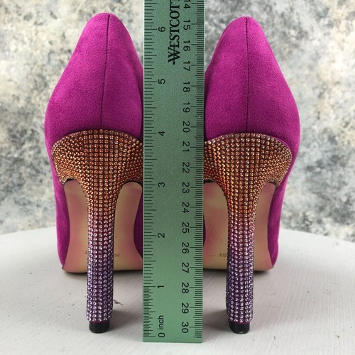 Tacones Nine West para mujer talla 8M Trendz S2 púrpura fucsia rosa punta - Imagen 10 de 17