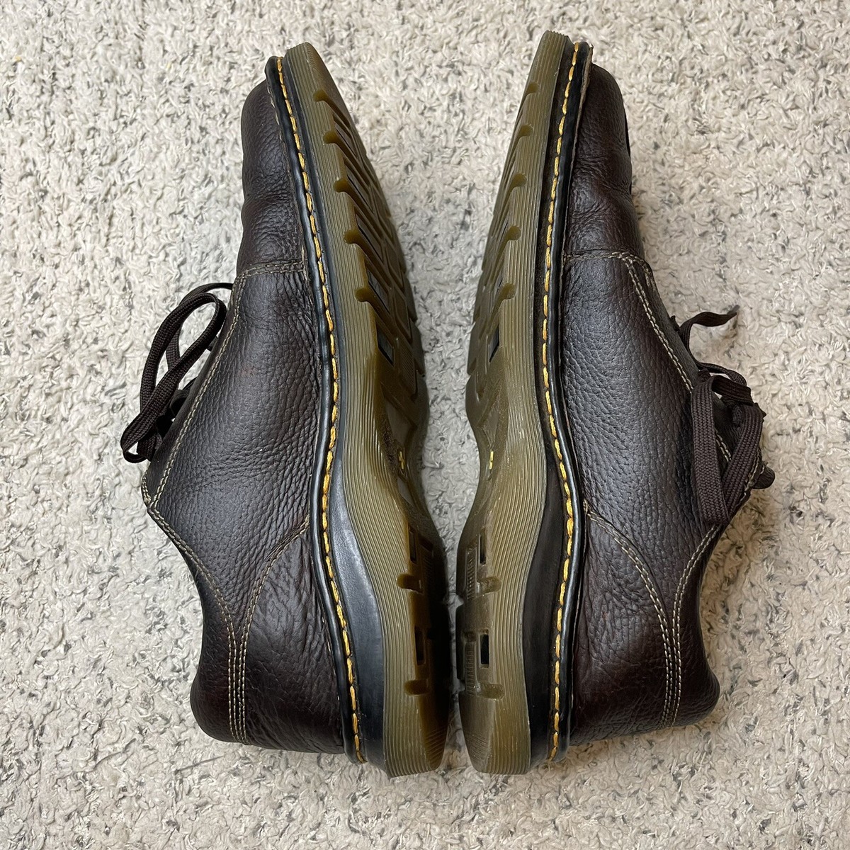 Dr Doc Martens Shoes Ripley 11232 Brown Leather Split Toe 