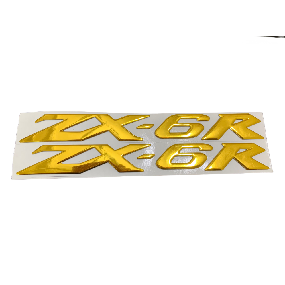 Fairing bodywork Front Fender Side Cover Gold 3D Sticker Decal For