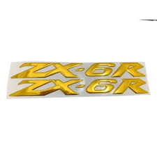 Fairing bodywork Front Fender Side Cover Gold 3D Sticker Decal For ZX6R ZX-6R