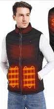 Heated Apparel Vest Men W/ 5V Battery Pack Heated Clothing Outdoor Size M-L