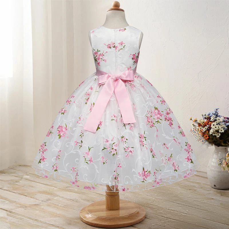 Kids Girls Dresses Princess Birthday Clothes Children Formal Party Dress - Image 3 of 4