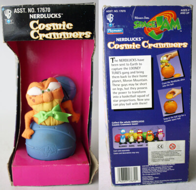 VINTAGE 1996 SPACE JAM NERDLUCKS POUND COSMIC CRAMMERS PLUSH TOY