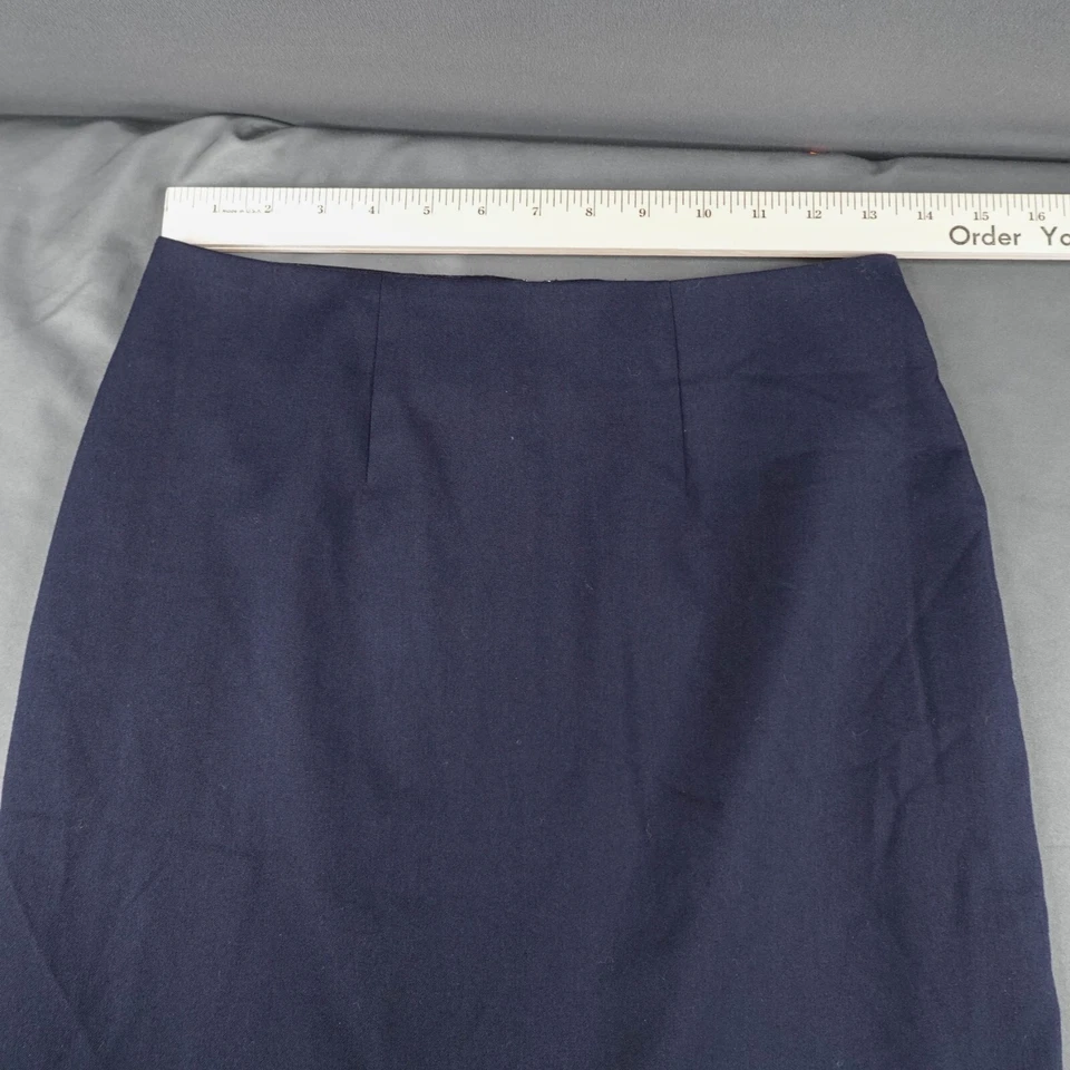 Mujer Falda 2 Azul Secretaria Minimalista Academia Preppy Corpcore Retro Y2K Foto 3 de 4