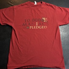Adult Medium 10,000 Maniacs Band T-Shirt Red I Pledged Pledge Music Shirt