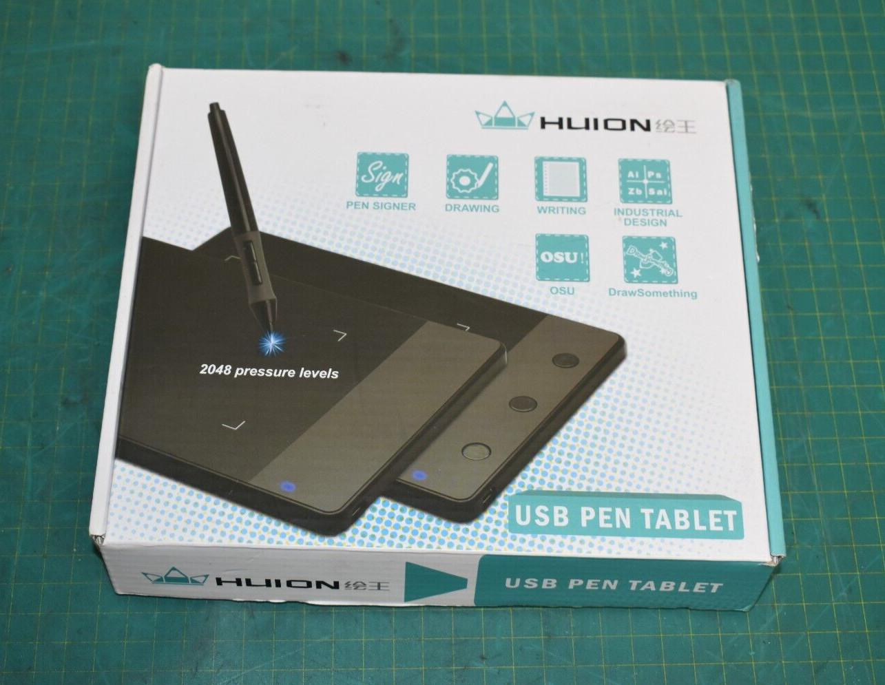 как выглядит HUION H420 Graphics Tablet 4 2.23 Inches OPEN BOX Drawing Signing USB Pen Tablet фото