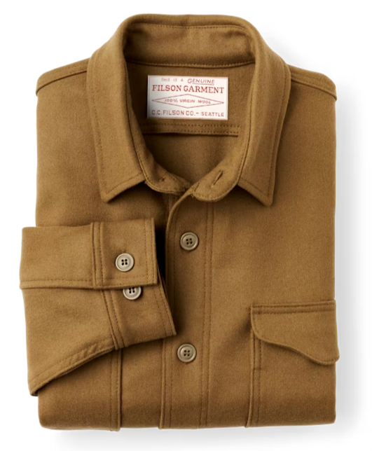 Filson Wool Jac Shirt 20251028 MADE IN USA Dark Tan Khaki Bronze