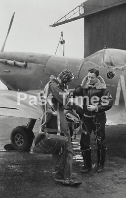 1217. Flugzeug WWII. Supermarine Spitfire mit US Piloten, 'Eagle' Squadron