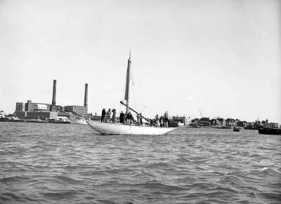 View Of Portsmouth Harbour Hampshire 1958 Old Photo