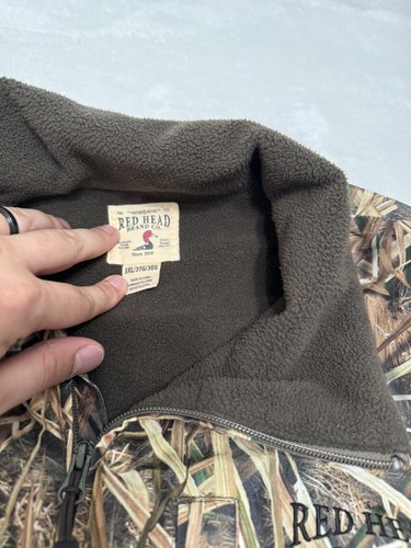 Red Head Real Tree Max 5 Bone Dry Waterproof Camo 1/4 Zip Fleece XXXL READ ALL - Picture 3 of 8