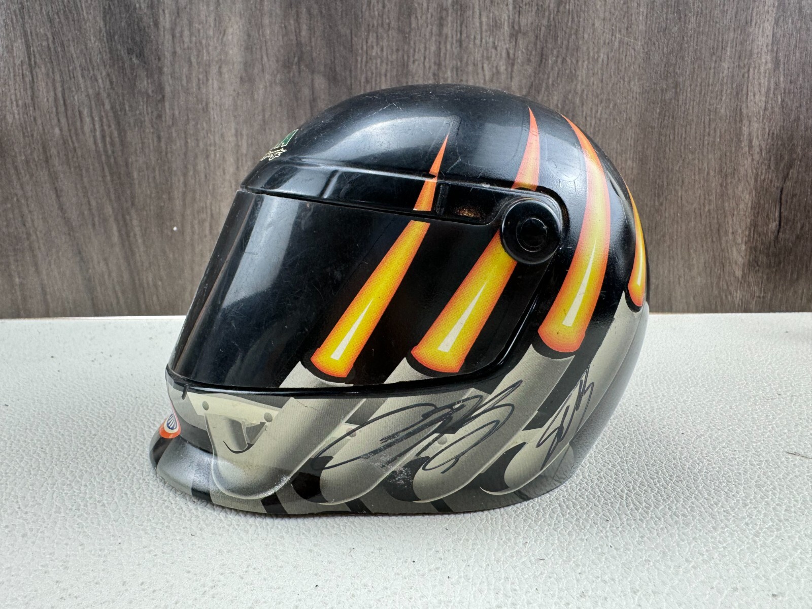 MBNA Angelle Sampey Antron Brown Multi Autographed Auto Signed NHRA Mini Helmet eBay