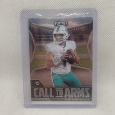 2021 Playoff Football Tua Tagovailoa Call To Arms Insert  Miami Dolphins CA-TTA
