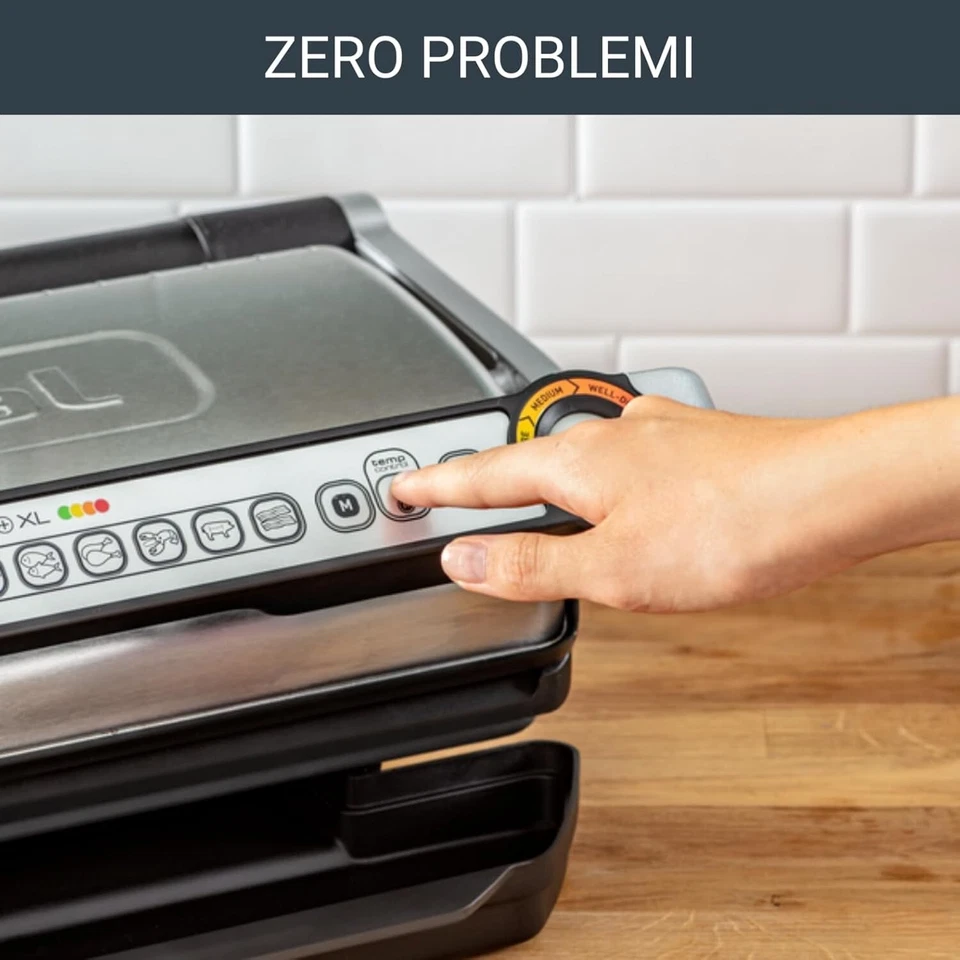 Bistecchiera Elettrica Rowenta GR722D Optigrill + XL con 9 Programmi - Immagine 2 di 4