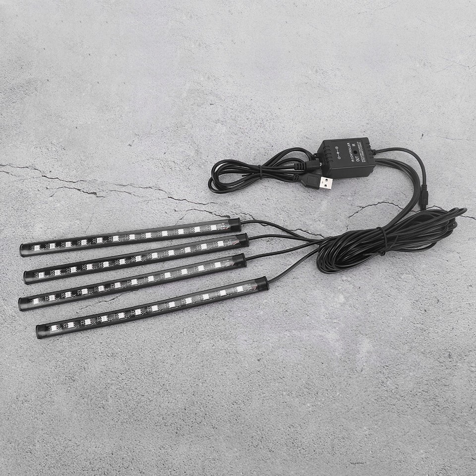 Car 48LEDs Sound Control Atmosphere RGB Decorative Light with Remote