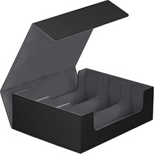 1800 Card Deck Case for Trading Cards, Leather Magnetic Closure Commander Card