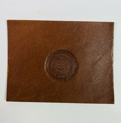 Brown University Providence Rhode Island RI Tobacco Leather Patch D2