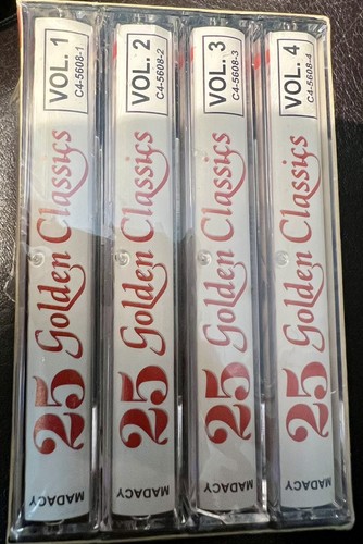 A Treasury Of 100 Golden Classics Beautiful Melodies 4 Cassettes Vtg Sealed New - Picture 1 of 6