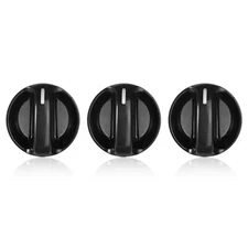 Heater & A/C Control Knob Black Set of 3 for 2000-2006 Toyota Tundra Brand New