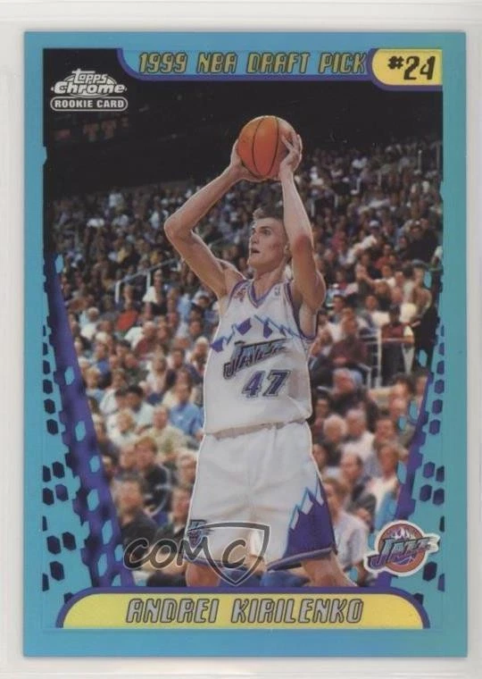 2001-02 Topps Chrome Refractor Andrei Kirilenko #161 Rookie RC