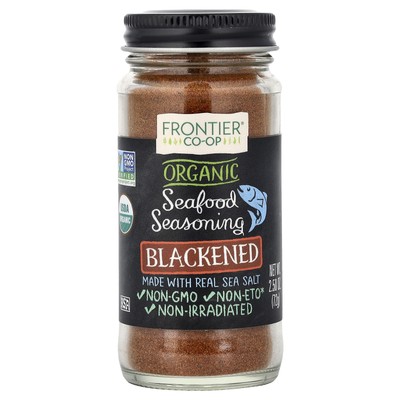 Organic Seafood Seasoning, Blackened, 2.5 oz (72 g)