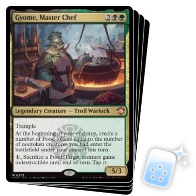 GYOME, MASTER CHEF X4 Secrets Of Strixhaven Commander Magic MTG MINT CARD