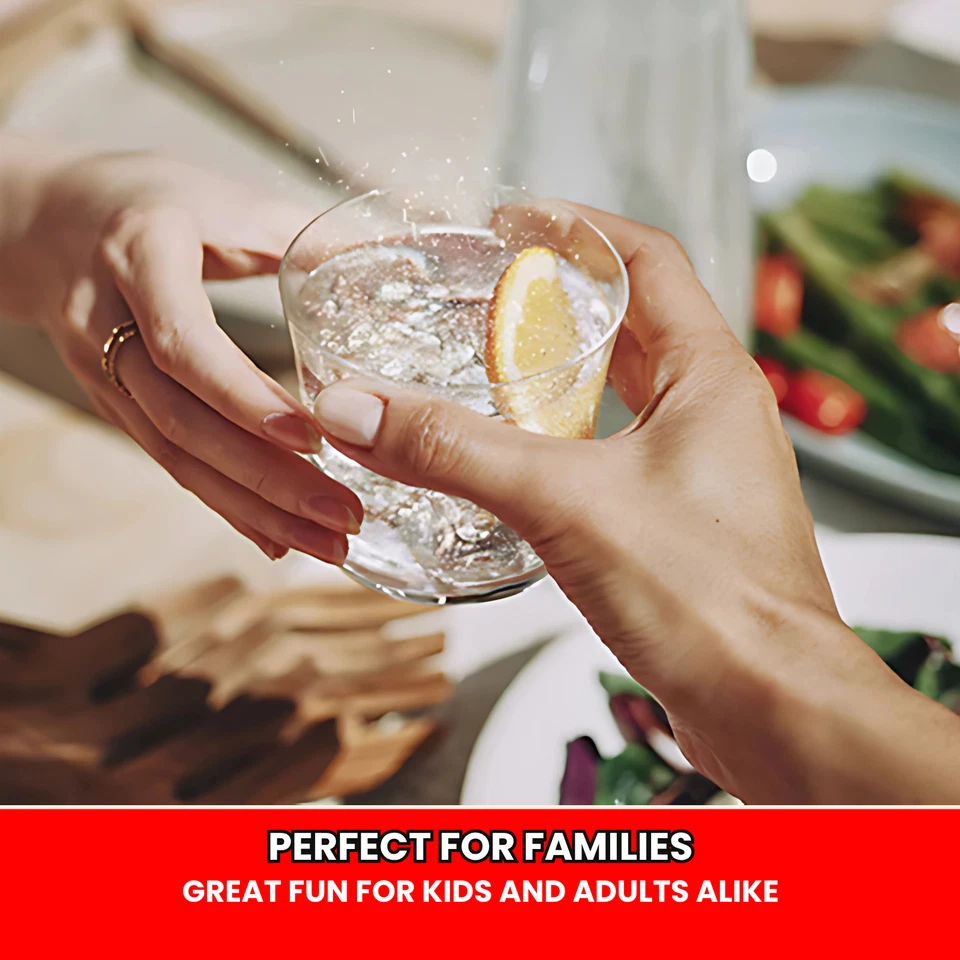 Family using SodaKING in modern kitchen