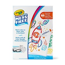 Crayola Color Wonder Mess Free Blank Coloring Pages,50 Pgs ,Ages 3