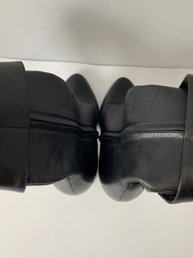 SAINT LAURENT Stivali con cintura taglia 36 5 nero pelle 529330 