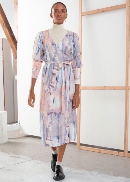 Women & Other Stories Dress Beige Viscose M