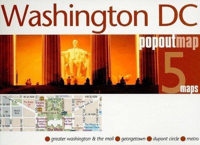 WASHINGTON, DC POPOUT MAP By Compass Maps Ltd. *Excellent Condition*