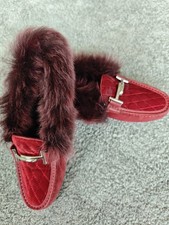 Tods Größe 40 Rot Wildleder Und Samt