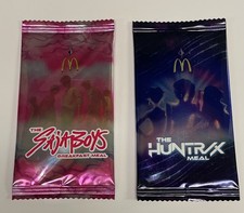 2026 McDonalds Meal Foil Kpop Demon Hunter Packs 2 lot New Sealed SAJA HUNTRIX