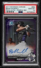 2017 Bowman Chrome Prospect Purple Refractor /250 Brian Mundell PSA 10 Auto 0vw0