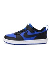 Nike Little Kid's Court Borough Low Recraft Lifestyle Shoes, Game Royal/Black-Wh