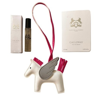 Parfums de Marly Valaya & Galloway Samples + Horse Bag Charm