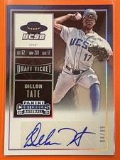 2015 Panini Contenders Dillon Tate Draft Ticket Auto /99 #2 Baseball