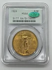 1924 US Gold $20 Saint-Gaudens Double Eagle PCGS MS64 CAC sticker 🔥Great coin!